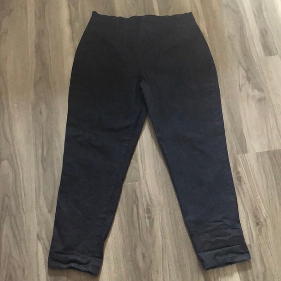 CIGARETTE PANTS IN STRETCH DENIM - Picture 3 of 8